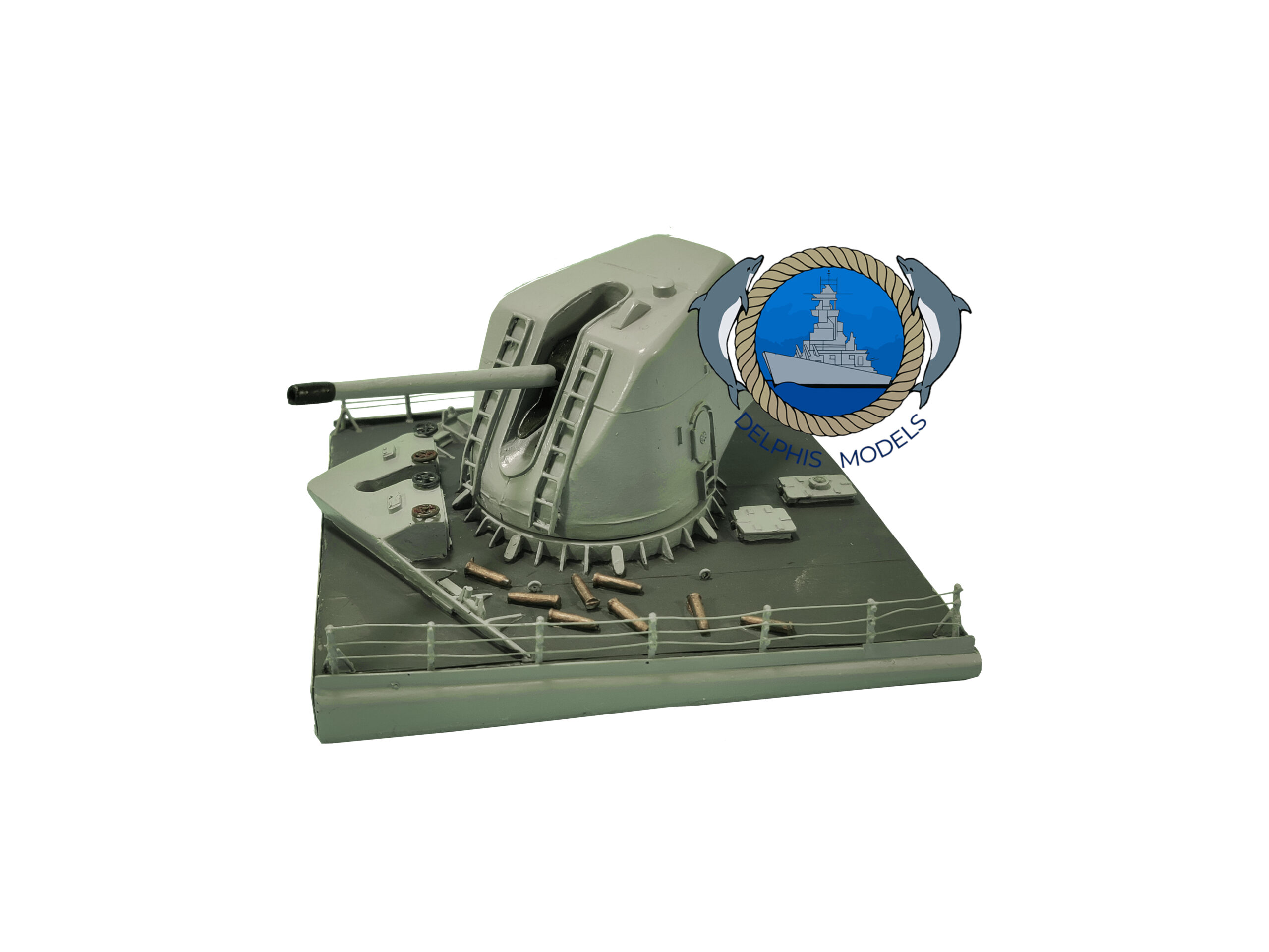 Otobreda 127/54 scala 1:100 su ponte Maestrale dettaglio Sezione ponte classe Maestrale con cannone 127/54 scala 1:100 Kit Otobreda 127mm + piattaforma fregata Maestrale modellismo